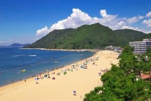 玉野市の渋川海水浴場の写真